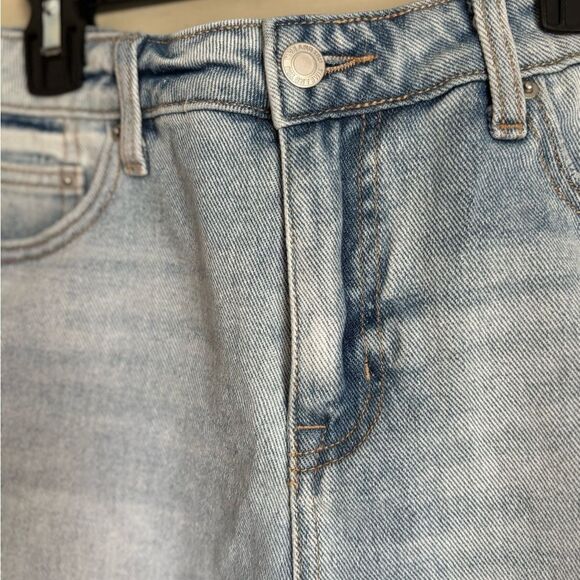Denim Cut Off Style Shorts 8 Light Wash Distressed 8 - Picture 4 of 7
